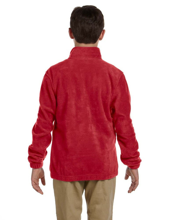 Harriton M990Y - Juvenil 8 oz. Forro polar con cremallera