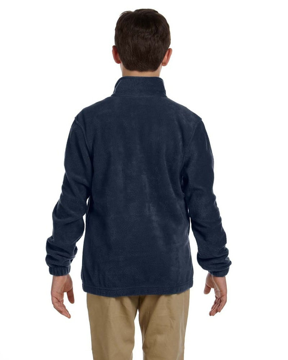 Harriton M990Y - Youth 8 oz. Full-Zip Fleece