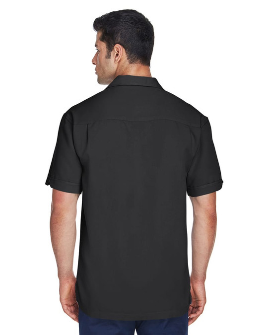 Harriton M575 - Camisa de campamento Bahama Cord en dos tonos