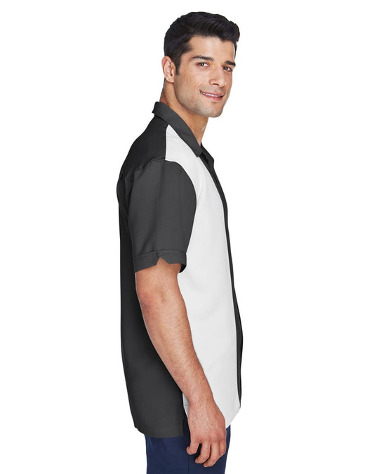 Harriton M575 - Camisa de campamento Bahama Cord en dos tonos