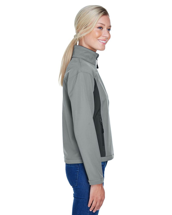 Devon & Jones D997W - Chaqueta Soft Shell Colorblock para mujer