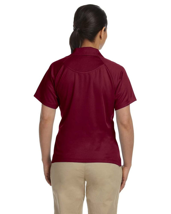 Harriton M374W - Damas 3.8 oz. Polo con inserciones de malla Polytech