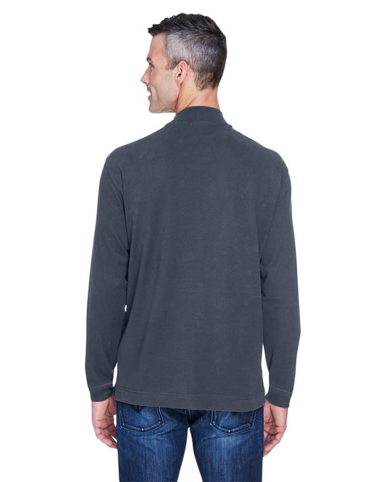 Devon & Jones D420 - Cuello alto de punto de algodón afelpado