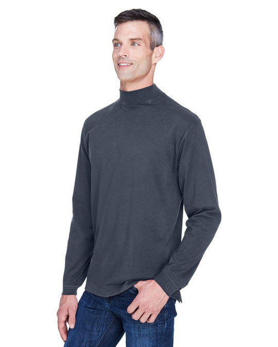 Devon & Jones D420 - Cuello alto de punto de algodón afelpado