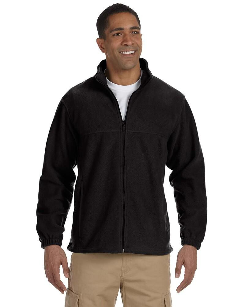 Harriton M990T - Men's Tall 8oz. Full-Zip Fleece
