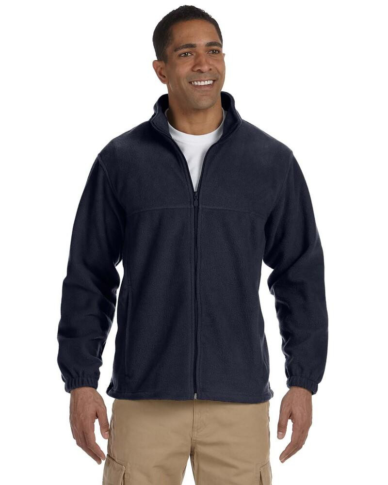 Harriton M990T - Men's Tall 8oz. Full-Zip Fleece