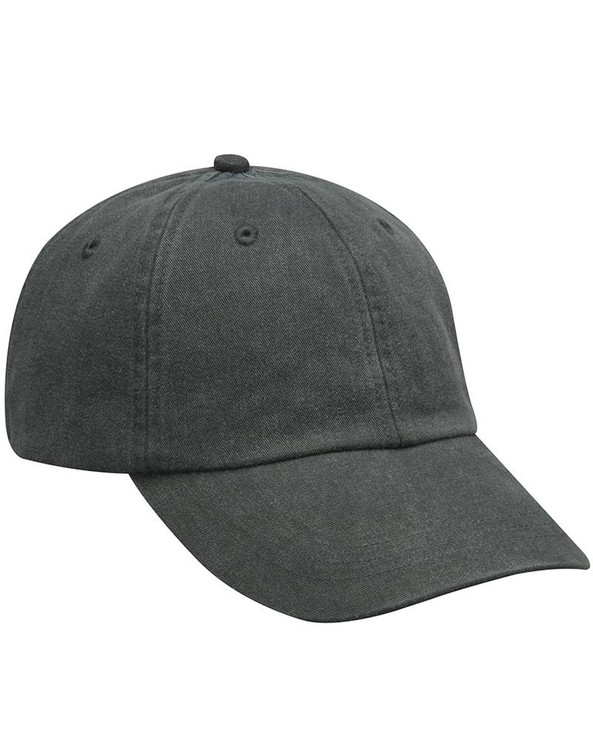 Adams AD969 - Gorra de 6 paneles de perfil bajo teñida con pigmentos lavados