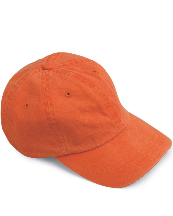 Adams AD969 - Gorra de 6 paneles de perfil bajo teñida con pigmentos lavados