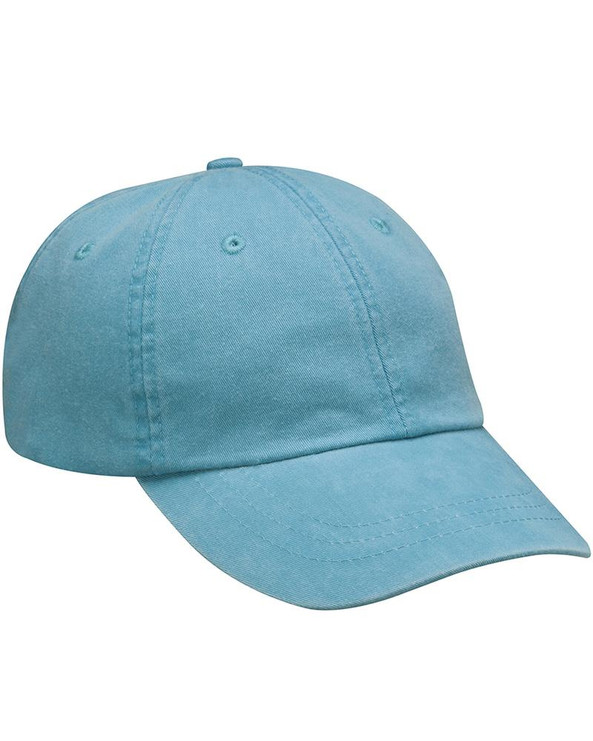 Adams AD969 - Gorra de 6 paneles de perfil bajo teñida con pigmentos lavados