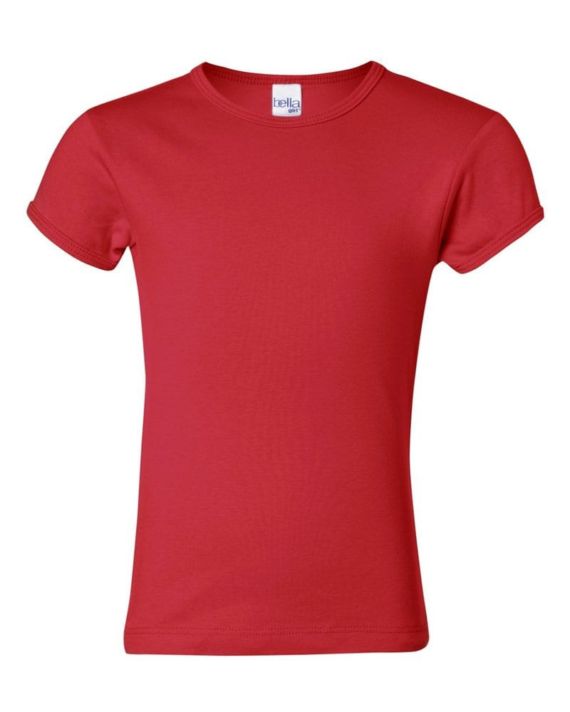 Bella+Canvas 9001 - Girls' Baby Rib Short Sleeve Crewneck T-Shirt