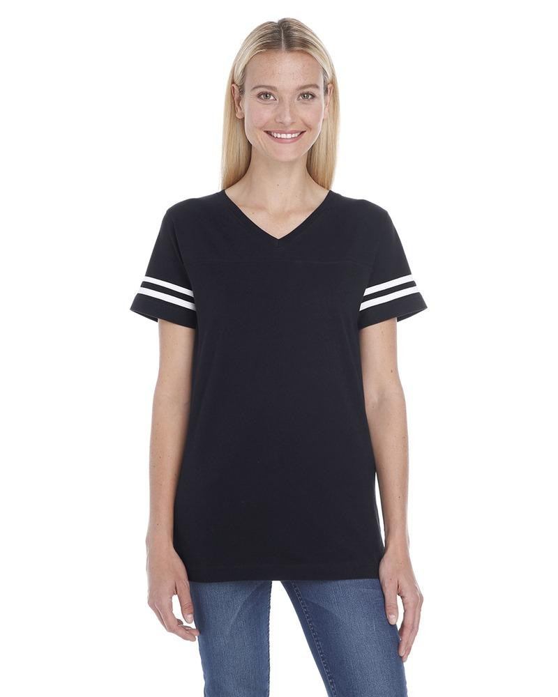 LAT 3537 - Ladies' Vintage Football T-Shirt
