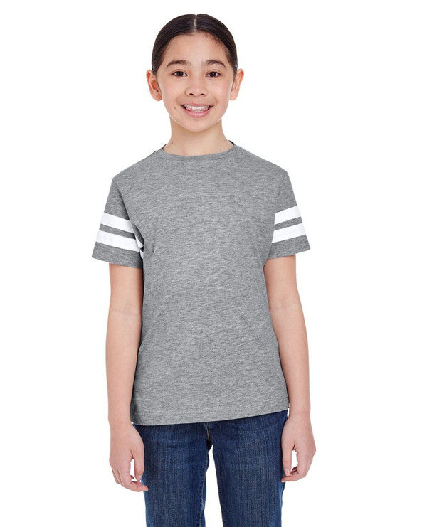 LAT 6137 - Youth Vintage Football T-Shirt