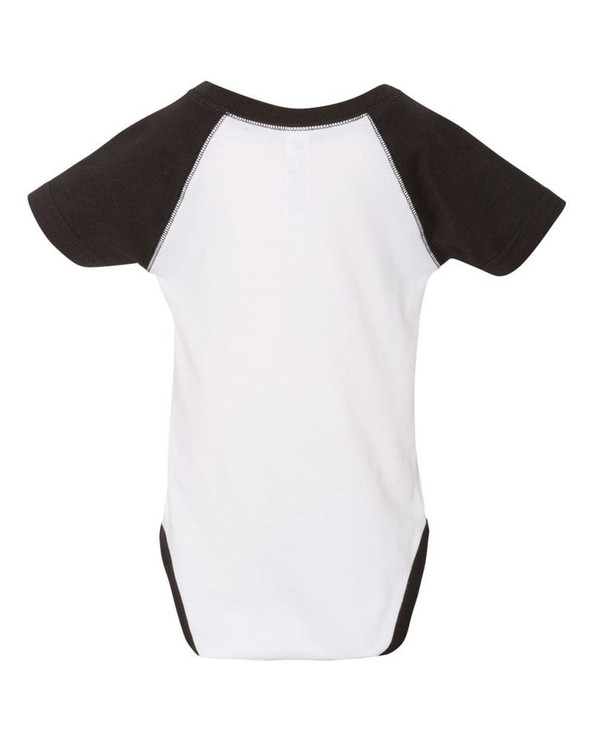 Rabbit Skins 4430 - Fine Jersey Infant Three-Quarter Sleeve Baseball Bodysuit