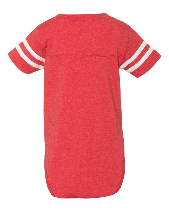 Rabbit Skins 4437 - Infant Football Fine Jersey Bodysuit