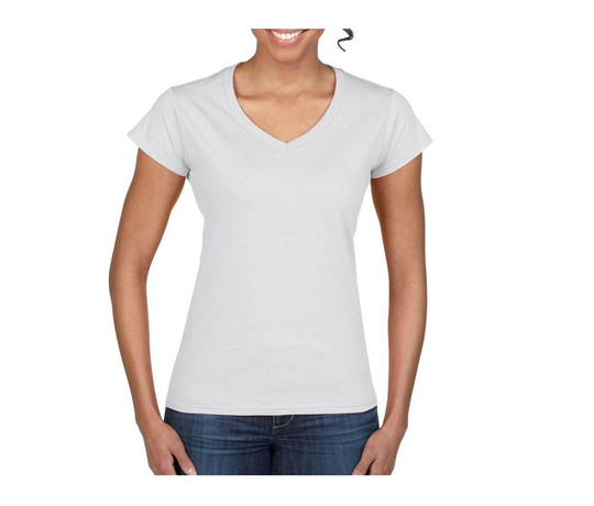 GILDAN GN647 - Short sleeve V-neck t-shirt