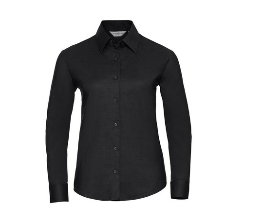 RUSSELL COLLECTION JZ32F - LADIES' LONG SLEEVE TAILORED OXFORD SHIRT
