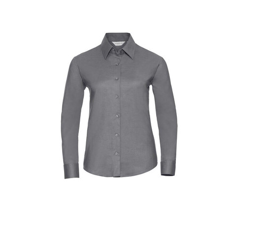 RUSSELL COLLECTION JZ32F - LADIES' LONG SLEEVE TAILORED OXFORD SHIRT