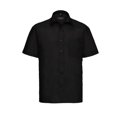 RUSSELL COLLECTION JZ935 - MEN'S SHORT SLEEVE CLASSIC POLYCOTTON POPLIN SHIRT