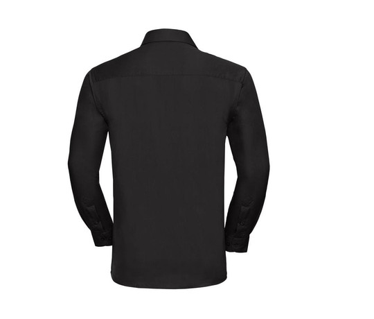 Russell Collection JZ936 - Puur Katoenen Easy Care Poplin Overhemd Met Lange Mouwen