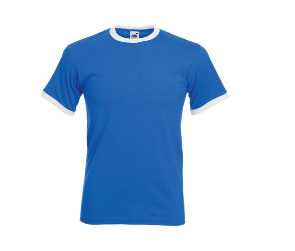 FRUIT OF THE LOOM SC245 - Tee-shirt bords côtes contraste