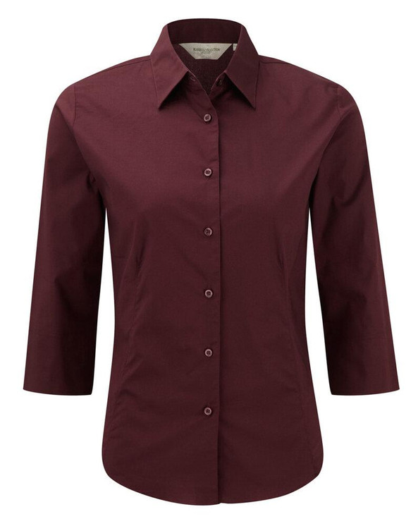 Russell Collection JZ46F - Ladies' 3/4 Sleeve Fitted Shirt