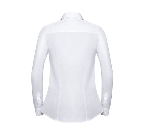 RUSSELL COLLECTION JZ62F - LADIES' LONG SLEEVE TAILORED HERRINGBONE SHIRT