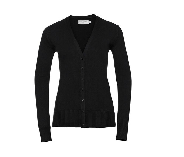 Russell Collection JZ715 - Ladies' V-Neck Knitted Cardigan