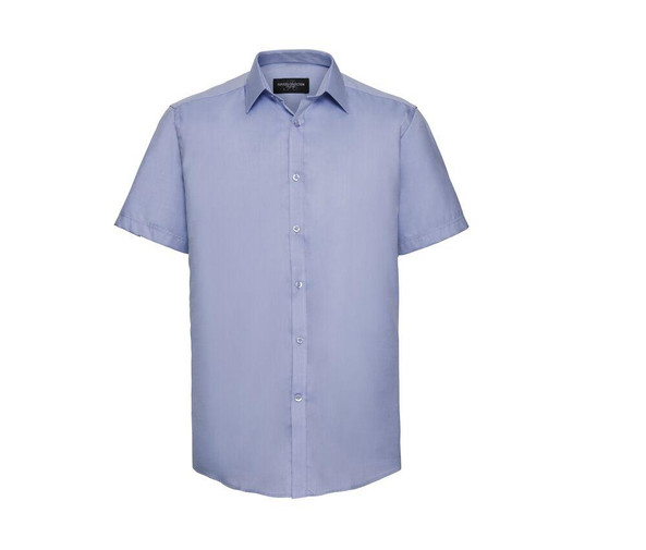 Russell Collection JZ963 - Mens' Short Sleeve Herringbone Shirt
