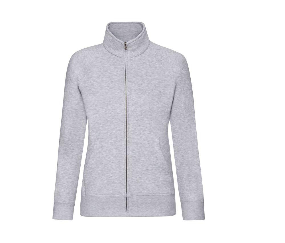 FRUIT OF THE LOOM SC366 - Damen-Sweatshirt mit durchgehendem Reißverschluss