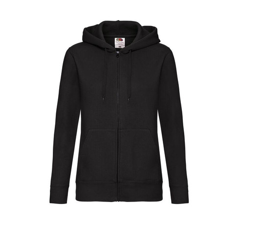 FRUIT OF THE LOOM SC375 - Damen-Kapuzensweatshirt mit durchgehendem Reißverschluss