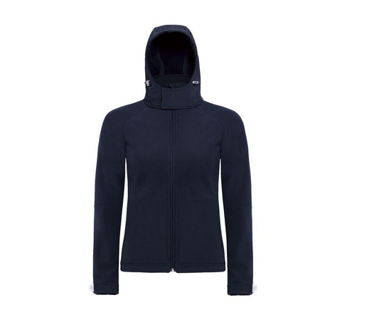 B&C BC660 - Damen Softshelljacke mit Kapuze