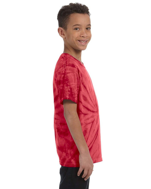 Tie-Dye CD101Y - Camiseta Spider Tie-Dyed juvenil de 5,4 oz. y 100% algodón
