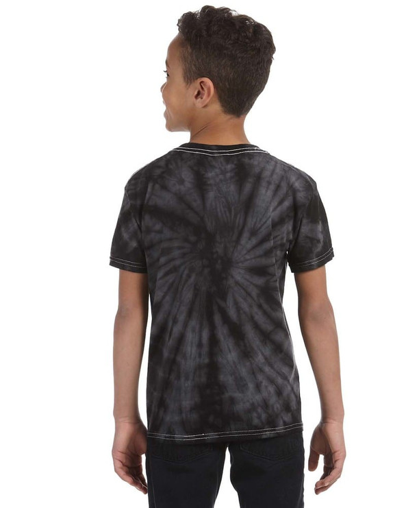 Tie-Dye CD101Y - Camiseta Spider Tie-Dyed juvenil de 5,4 oz. y 100% algodón
