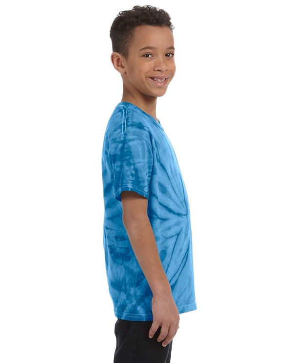 Tie-Dye CD101Y - Camiseta Spider Tie-Dyed juvenil de 5,4 oz. y 100% algodón