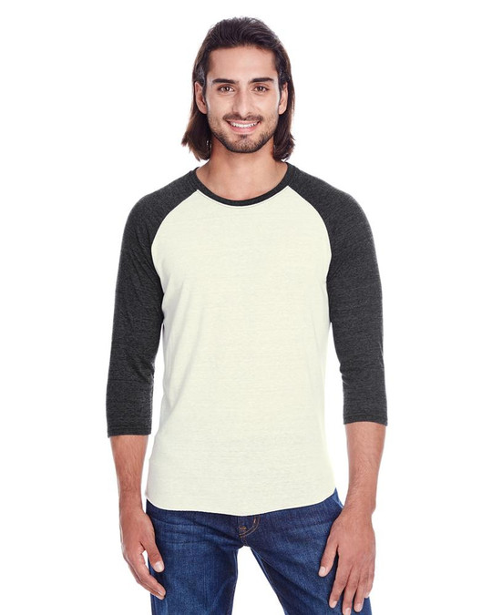 Threadfast 302G - Raglán de 3/4 mangas triblend unisex
