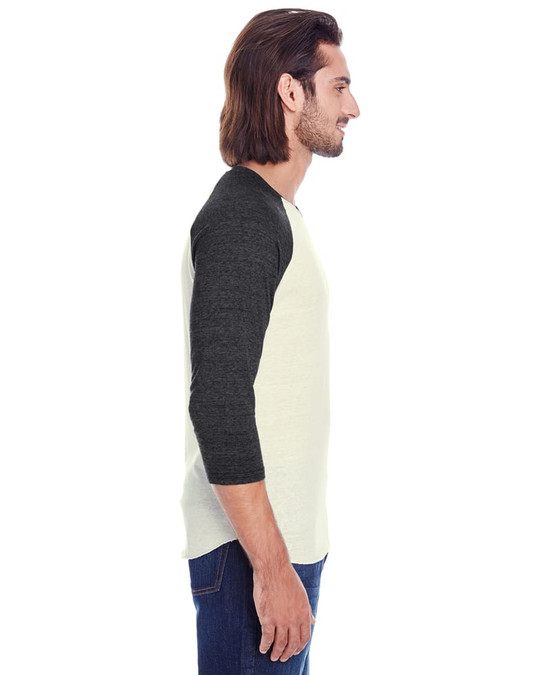 Threadfast 302G - Raglán de 3/4 mangas triblend unisex