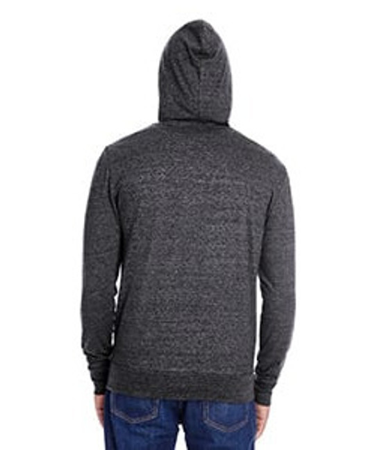 Threadfast 302Z - Sudadera con capucha ligera de cremallera completa triblend unisex