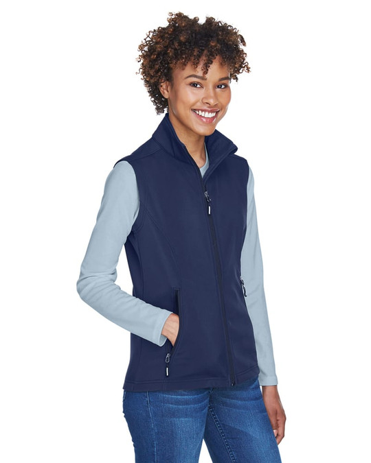 Core 365 CE701W - Gilet Soft Shell à Deux Couches en Polaire Collée pour Femmes