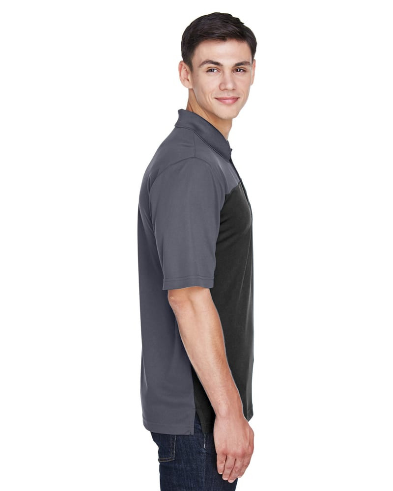 Ash CityCore 365 CE101 - Men's Balance Colorblock Performance Piqué Polo