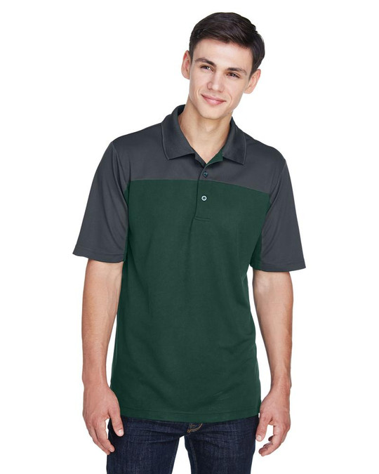 Core 365 CE101 - Polo Piqué Performance à Blocs de Couleur pour Hommes