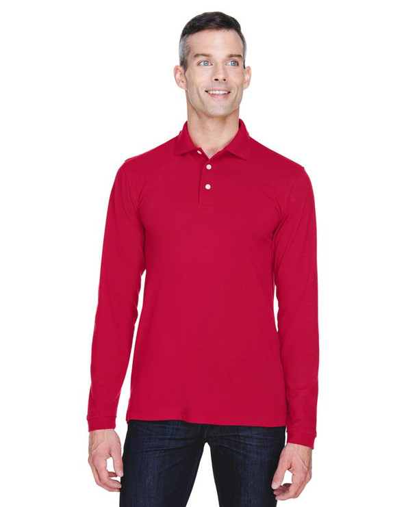 Harriton M265L - 5.6 oz. Easy Blend Long-Sleeve Polo