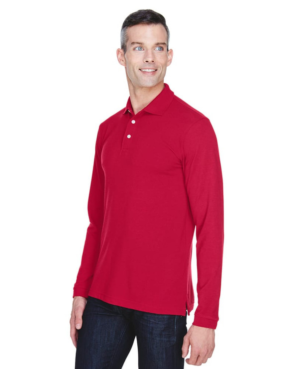 Harriton M265L - 5.6 oz. Easy Blend Long-Sleeve Polo