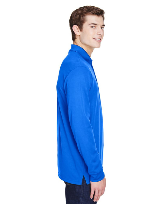 Core 365 88192P - Polo à manches longues en piqué Performance Pinnacle pour adulte avec poche