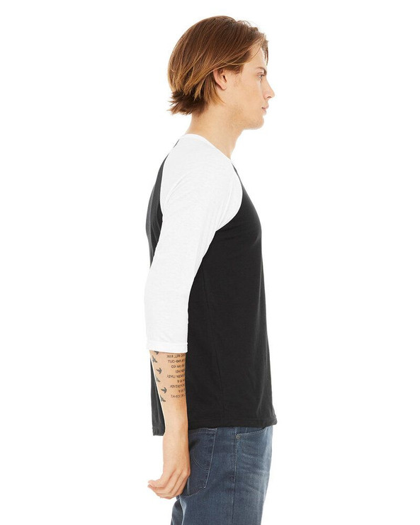 Bella+Canvas 3200 - Unisex 3/4-Sleeve Baseball T-Shirt