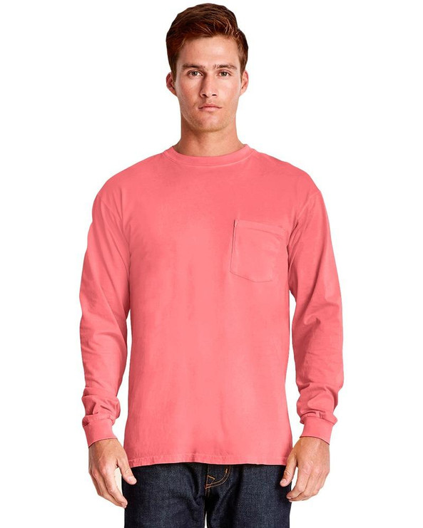 Next Level 7451 - Adult Inspired Dye Long Sleeve Crew with Pocket