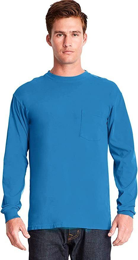 Next Level 7451 - Adult Inspired Dye Long Sleeve Crew with Pocket