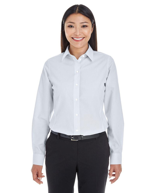 Devon & Jones DG534W - Ladies Crown Collection Striped Shirt