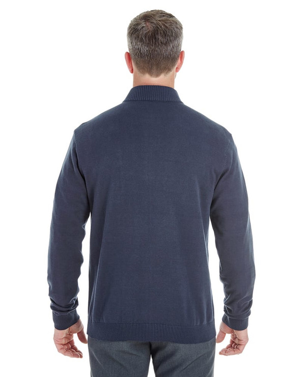 Devon & Jones DG478 - Men's Manchester Fully-Fashioned Half-Zip Sweater