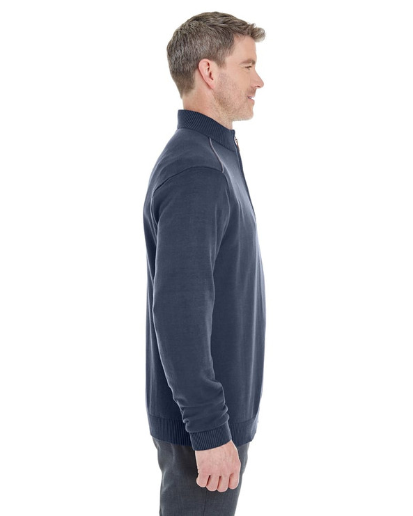 Devon & Jones DG478 - Men's Manchester Fully-Fashioned Half-Zip Sweater