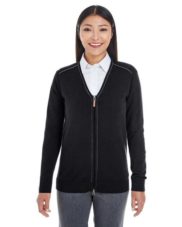 Devon & Jones DG478W - Ladies Manchester Fully-Fashioned Full-Zip Sweater